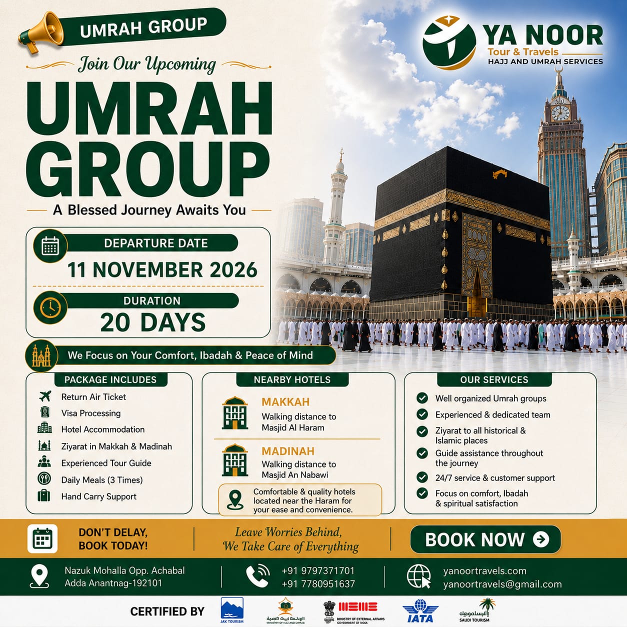 8th November 2026 Umrah Group